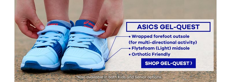 Asics Gel-Quest Velcro Junior Sports Shoe | The Athlete's Foot