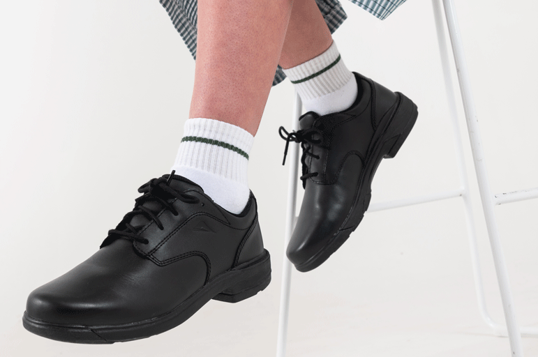 Lace-Up School Shoes